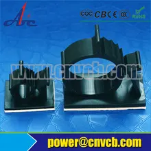 PL-0017-LY-0810 Self-клейкий провод зажим пластиковый кабельный зажим ленточный держатель кабеля Регулируемая клей галстук-бабочка с креплением