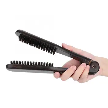 

Professional Hairdressing Comb Double Brushes Wooden Anti-static Hair Straightener Tool Shampoo Brush Tool