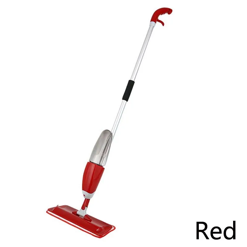 Распылительная швабра, чистящая Подушка для домашнего пола, пылезащитная швабра, кухонные моющие инструменты, распылительная водяная плитка, деревянная напольная плоская швабра, новинка, Swiffer - Цвет: Red