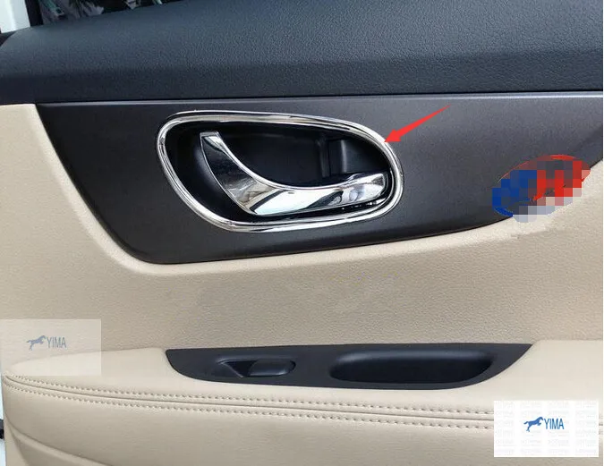 Yimaautotrims авто аксессуар внутренняя дверная ручка рамка чаша Накладка 4 шт./компл.