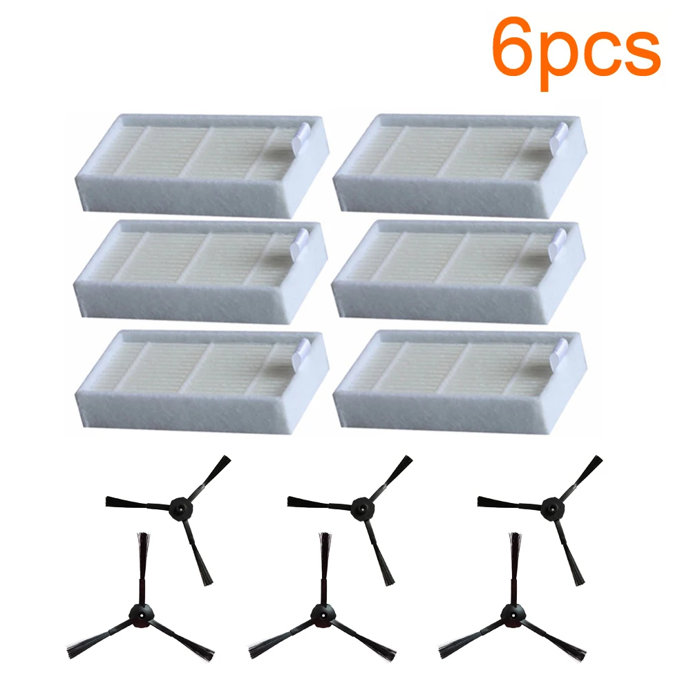 

Top Sale 6x side brush 6x HEPA Filter kit for CHUWI ilife v5s v5 x5 ilife V3s v3s pro v3l v5s pro v50 robot vacuum cleaner