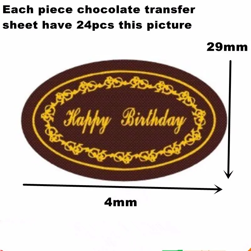 chocolate transfer sheet 1