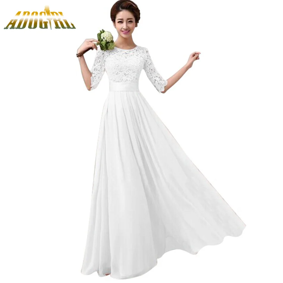 White Chiffon Dress
