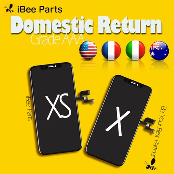 iBee Parts 2PCS Grade AAA Top Quality For iPhone X LCD  Glass Touch Screen LCD Assembly Replacement Cold Frame
