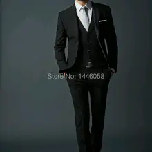 Новое поступление, деловое платье для мужчин, деловой костюм, костюм жениха, Классические свадебные мужские костюмы для выпускного вечера, смокинги для мужчин(пиджак+ брюки+ жилет+ галстук