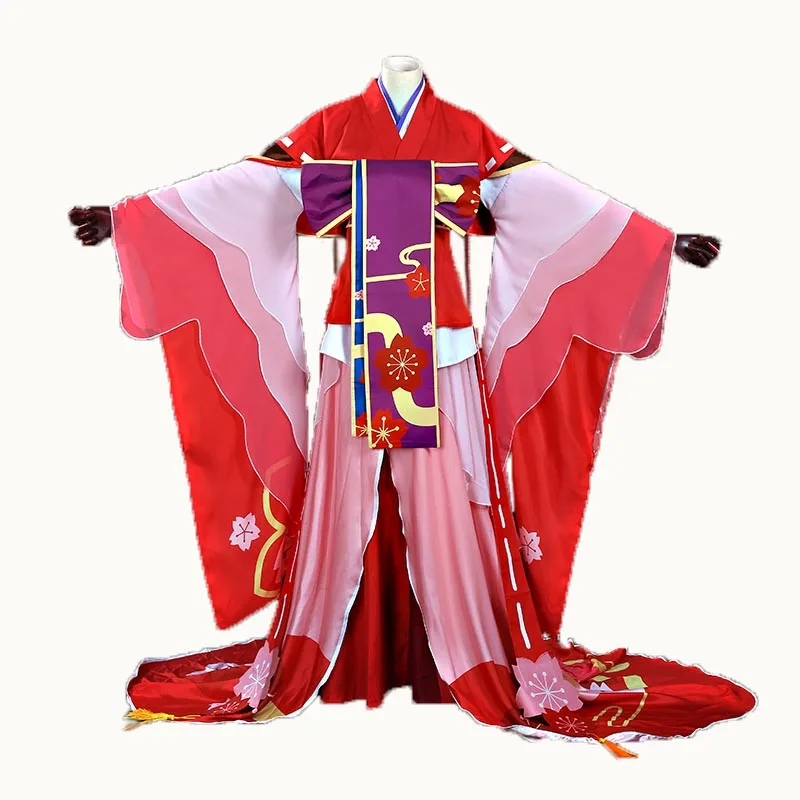 Игра Onmyoji SR hellspawn Sakura перед Пробуждение косплей костюм платье с цветком волос