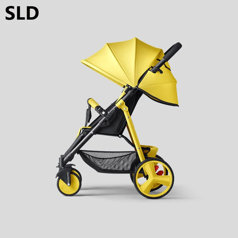 SLD cochecito de bebé diseño científico pliegues fácilmente y convenientemente 0-3 años, 7 kg capacidad de 25 kg marco de acero de ruedas de EVA - 2