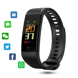 Y5 умный Браслет цветной экран браслет кровяное давление пульсометр фитнес-трекер группа спортивные часы для Android IOS