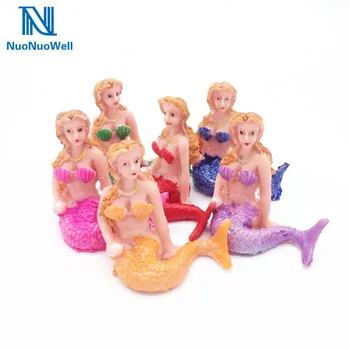 

Little Resin Mermaid Aquarium Ornaments DIY Fish Tank Aquarium Decorations