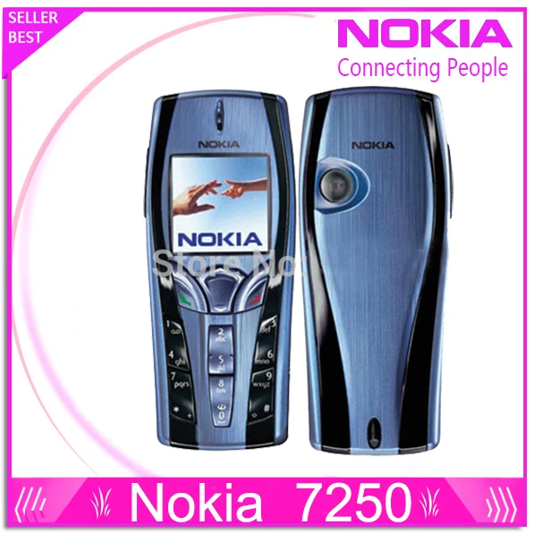 7250 Original Refurbished Nokia 7250 Mobile Phone Old Cheap Phone blue color free shipping