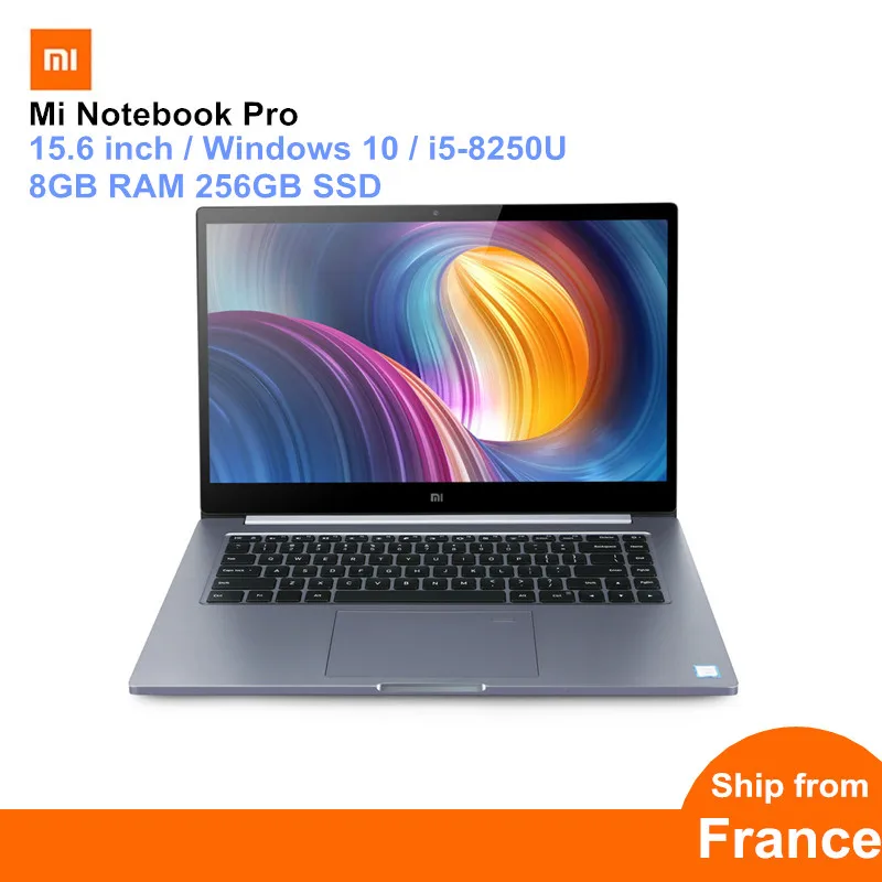 

Xiaomi Mi Notebook Pro 15.6 inch Windows 10 Intel Core i5-8250U Quad Core 1.6GHz 8GB RAM 256GB SSD Fingerprint Recognition