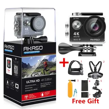 

AKASO EK7000 4k WIFI Outdoor Sport Action Camera Ultra HD Waterproof DV Camcorder 12MP Extreme Underwater 1080p 60fps Video Cam