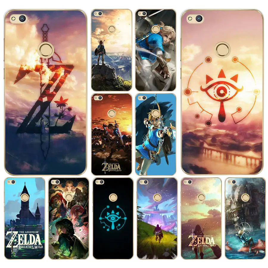 

274AD The Legend of Zelda Breath of the Wild Hard Transparent Cover Case for Huawei p8 P20 honor 9 Lite mate 10 pro y6 y5 2017