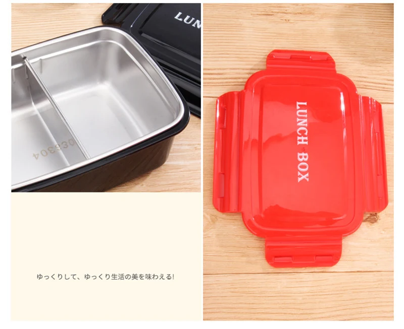 Микроволновая печь из нержавеющей стали мультфильм Bento Box японский стиль Ланч-бокс детский школьный офис пищевой контейнер пластиковый с отделениями