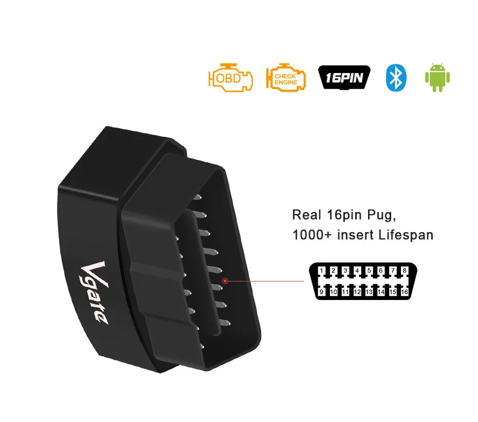 Vgate iCar3 ELM 327 V2.1 OBD2 Bluetooth wifi сканер iCar 3 ELM327 V2.1 OBD для Android/IOS OBD 2 OBD2 автомобильный диагностический инструмент