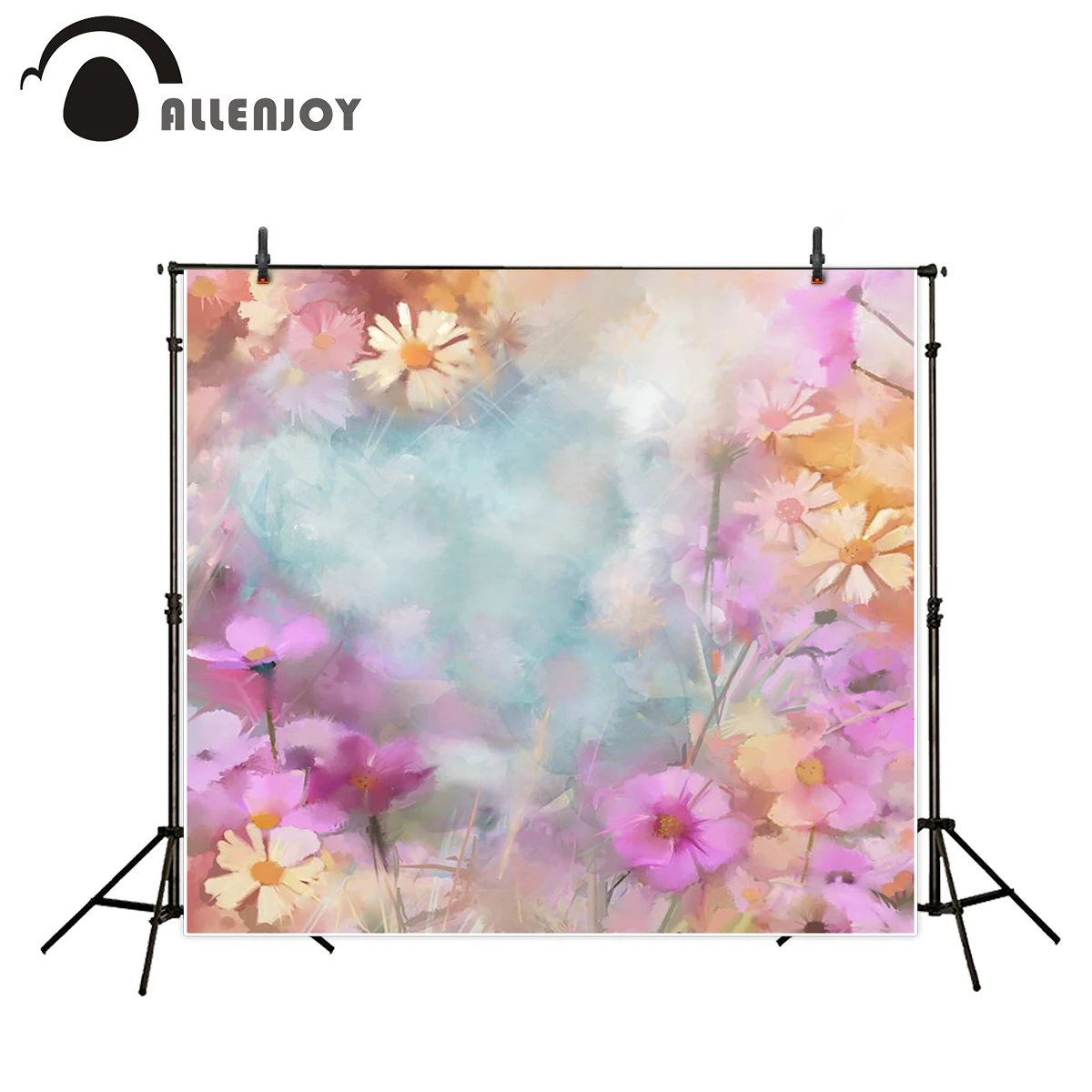 Allenjoy photography backdrop baby flower watercolor colorful bokeh backgrounds professional computer printing original design |
