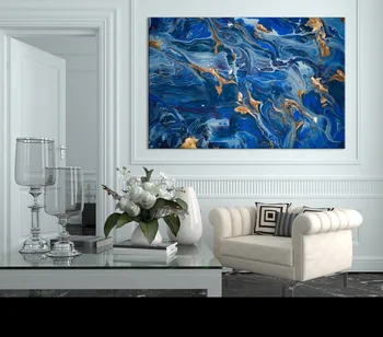 

canvas Painting Wall Painting Abstract Ocean Wall Art | Marbling Art | Marble Canvas Print | Oriental Art | Modern Wall Decor