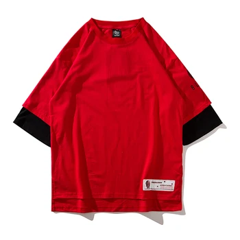 

Plain t Shirt Men Short Sleeves Loose Tshirt Man Harajuku Hipster Mens Tshirts Oversize Summer Hip Hop Streetwear Tops Tx704