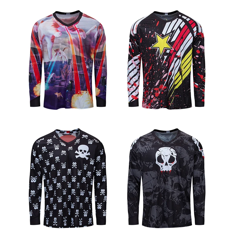 

2019 men downhill jersey Pro race cycling clothing Mountain bike shirt offroad maillot mtb clothes dh motocross top bicycle wear