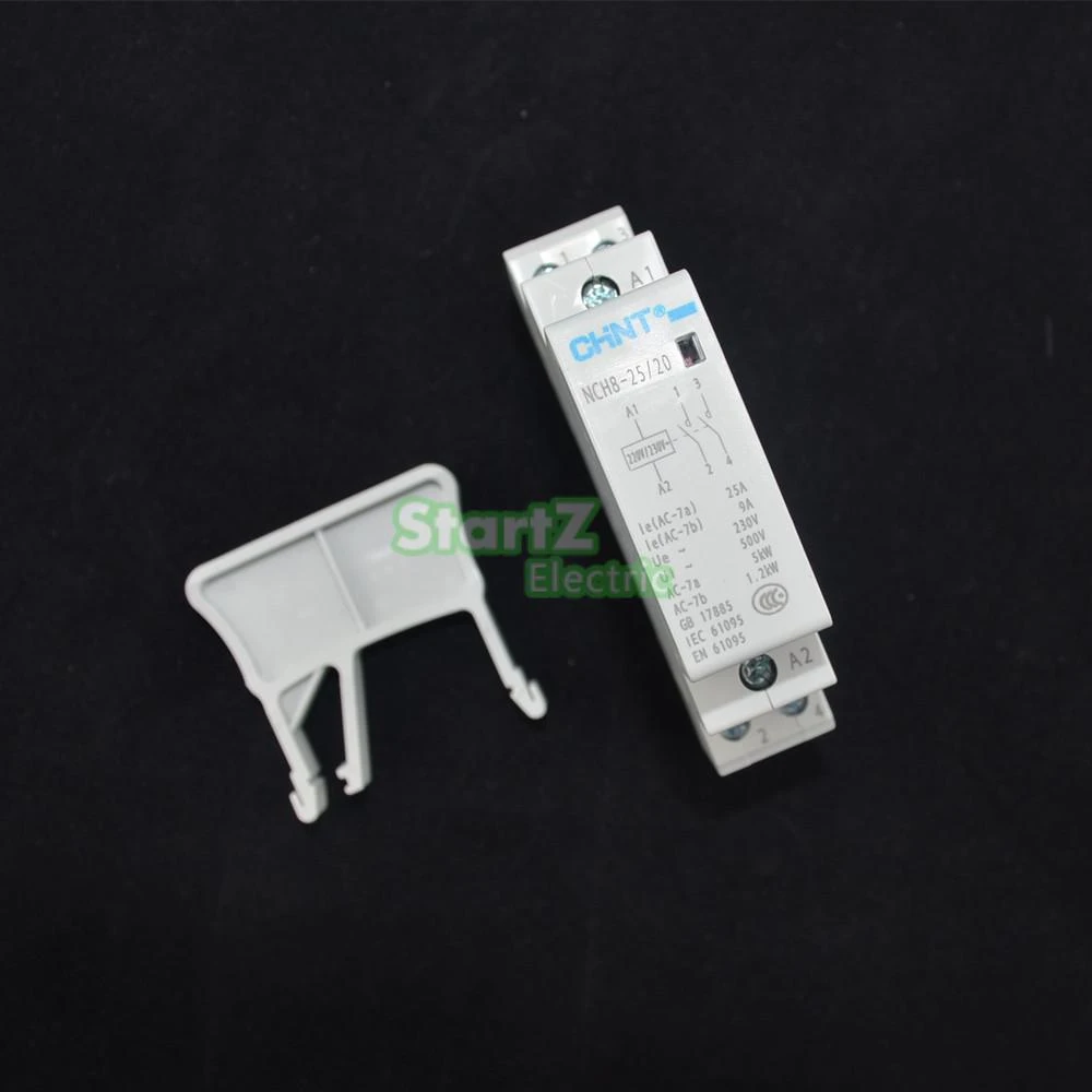 mouse High exposure Telegraph High Quality 25a 230v 50hz/60z 2no Din Rail Household Chnt Ac Contactor  Hch8-25/20 With Din Rail - Contactors - AliExpress