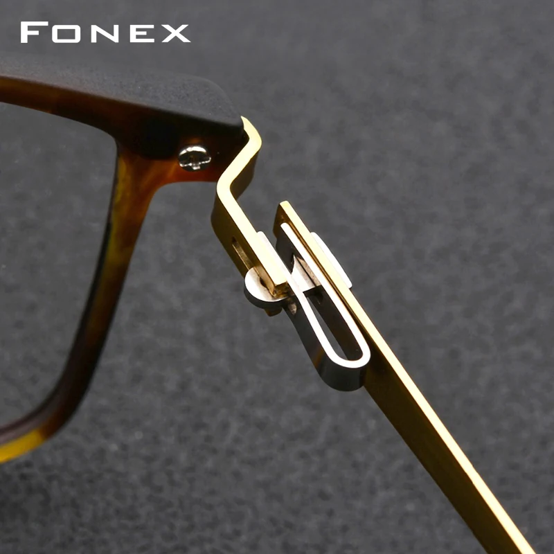 Montura de gafas de aleación de titanio TR90 montura de gafas de ojo de miopía para hombre 2019 marcos ópticos coreanos sin tornillos gafas 9855 - 4