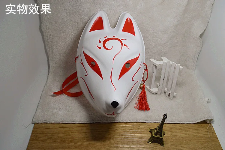 Hokage, маска для хеллоуина кошки, половина лица для танцевальной вечеринки, лисы, маски ручной работы, COS Реквизит