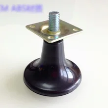 4 шт./лот 60x63 мм гостиничная мебель аксессуары ножки стола черный пластик кровать ноги