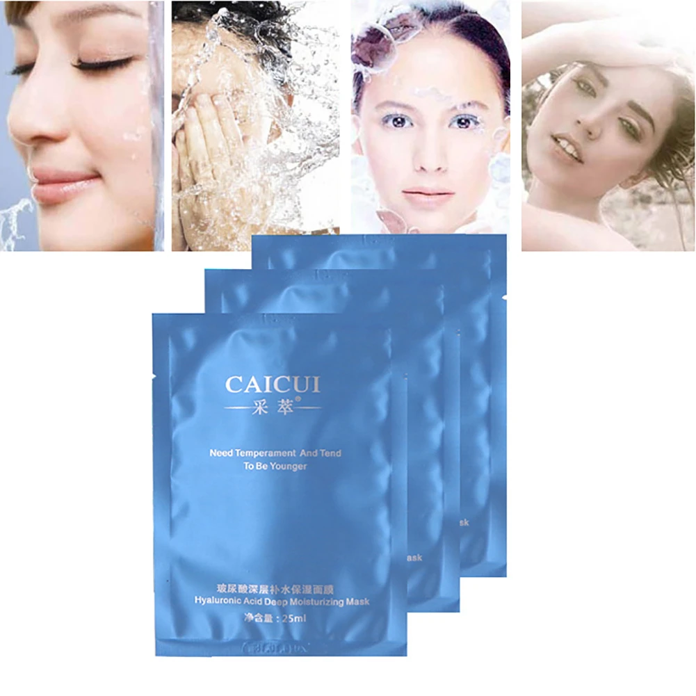 Deep Hydrating Moisturizing Hyaluronic Acid Silk Face Mask Facial Skin Care (1)