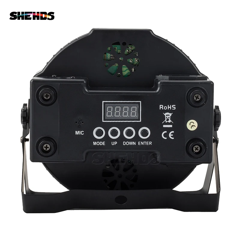  SHEHDS 4pcs/lot Hot Selling LED Flat Par 7x18W RGBWA+UV 6IN1 DMX512 Stage Effect Lighting For DJ Di - 33052040434