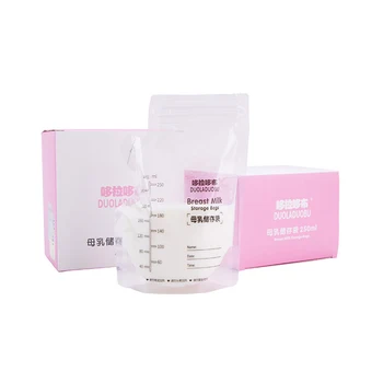 

60PCS/Set Disposable Practical Baby Food Storage Breast Milk Storage Bags 250ml Freezer Safe Feeding Bags