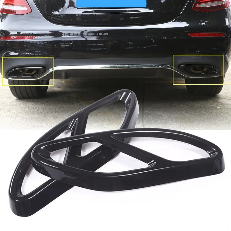 2pcs/set Exhaust Muffler Cover Trim Exhaust Muffler Cover Trim For