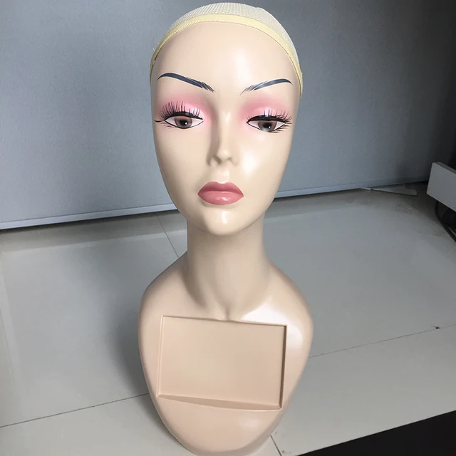 Free Shipping! Realistic Female Mannequin Head For Wigs Hat Display