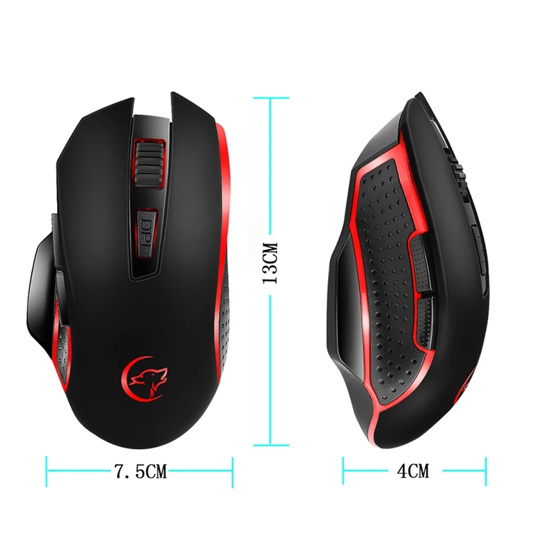G821 игровая мышь беспроводная Регулируемая 2400 точек/дюйм оптическая компьютерная