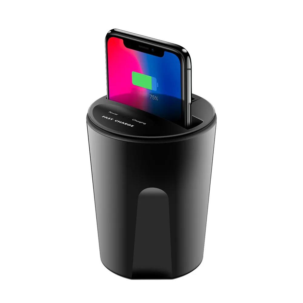 Беспроводное зарядное устройство для iPhone X XS, беспроводное автомобильное зарядное устройство, подставка Qi для зарядки samsung, индукционное зарядное устройство