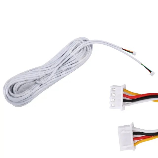 10M 15M 30M 50M 2.54*4P 4 Wire Cable for Video Intercom Color Video Door Phone Doorbell Wired Intercom Cable 2