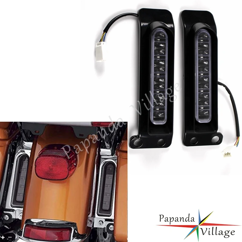  Motorcycle Auxiliary LED Running Rear Brake Turn Signal Light for Harley Electra Road Glide Ultra L - 32953488878