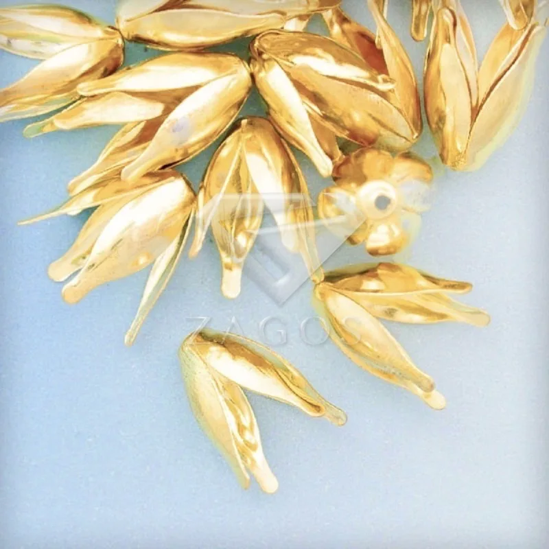 Шляпки из бусин с цветами филигранной 13x11x11 мм 20 г около 50 шт.|filigree bead cap|bead capsjewelry