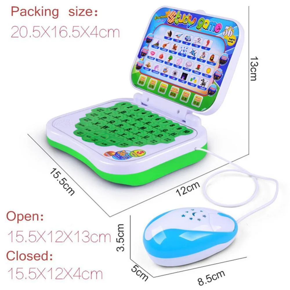 Оригинальная Детская компьютерная игрушка для детей дошкольного возраста, обучающая игрушечный ноутбук, игра для детей, отправка в случайном порядке J75