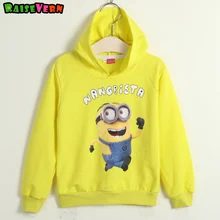 Children Sports Casual Sweater Cute Kids Clothing Yellow Cartoon Hoodies Sweater Boy Girl Cotton Clothes