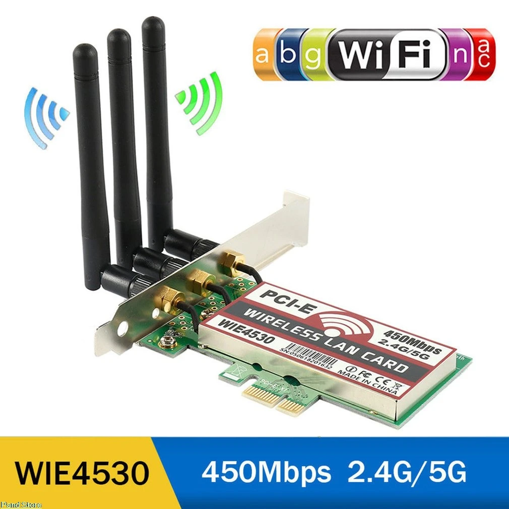 450 Мбит/с Wi-Fi беспроводной PCI-Express 2,4 г/5 г wifi адаптер настольный карта для Intel 5300 Ch CW