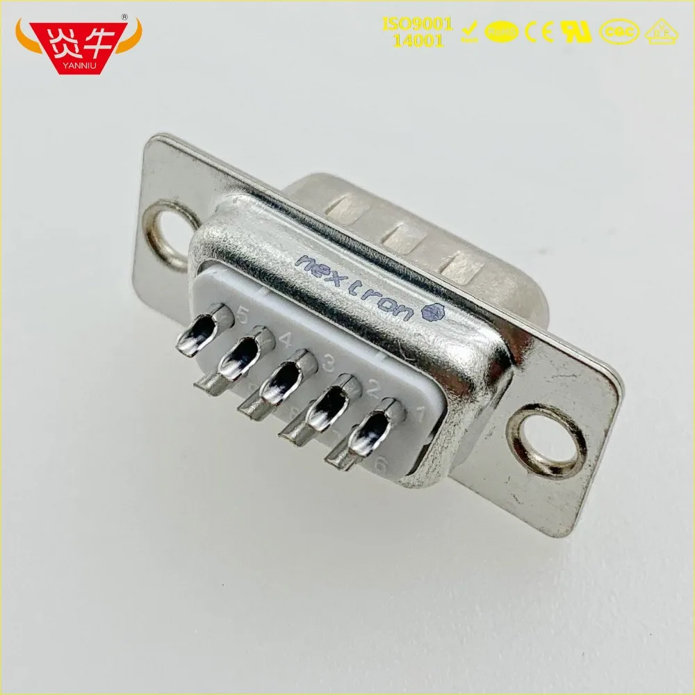DB9 DB 9P MALE RS232 с разъемом 9 pin последовательный разъем интерфейса связи позолоченный