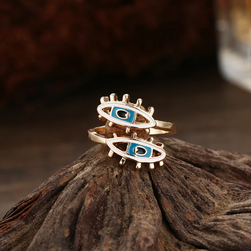 Модное Золотое кольцо на палец для женщин Yhpup Evil Eye|finger ring|fashion rings for womenrings women |