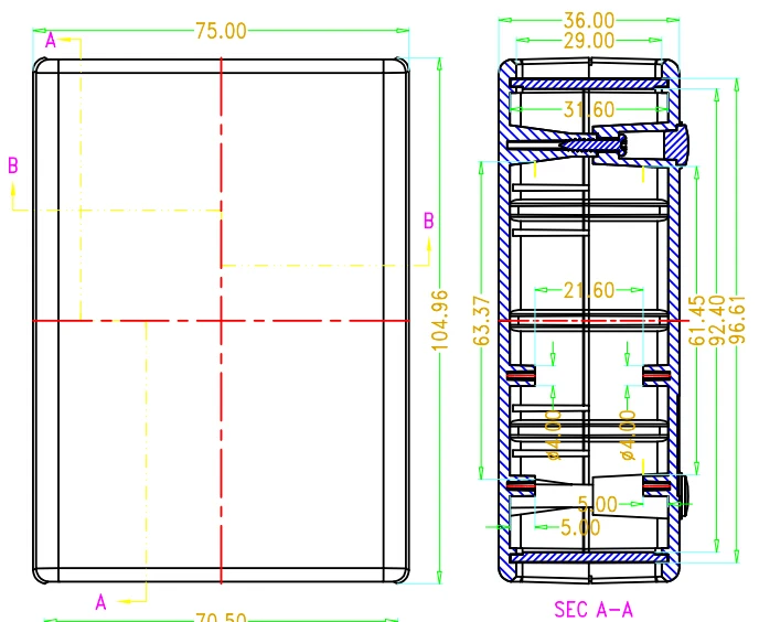 desk-top plastic electronics box abs enclosure pcb box (10).jpg