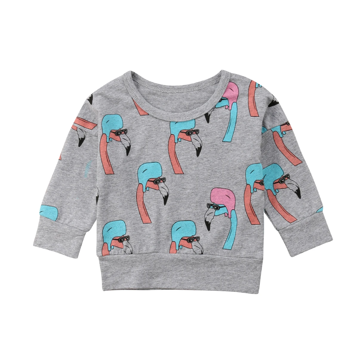 

Kids Baby Boy Girl Flamingo Print Sweatshirt Jacket Sweater Pullover Clothes