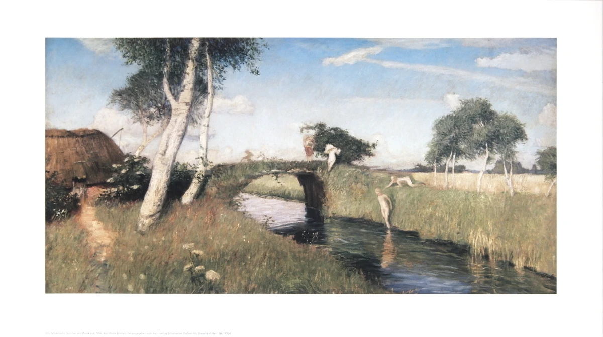 Otto Modersohn - Sommer am Moorkanal
