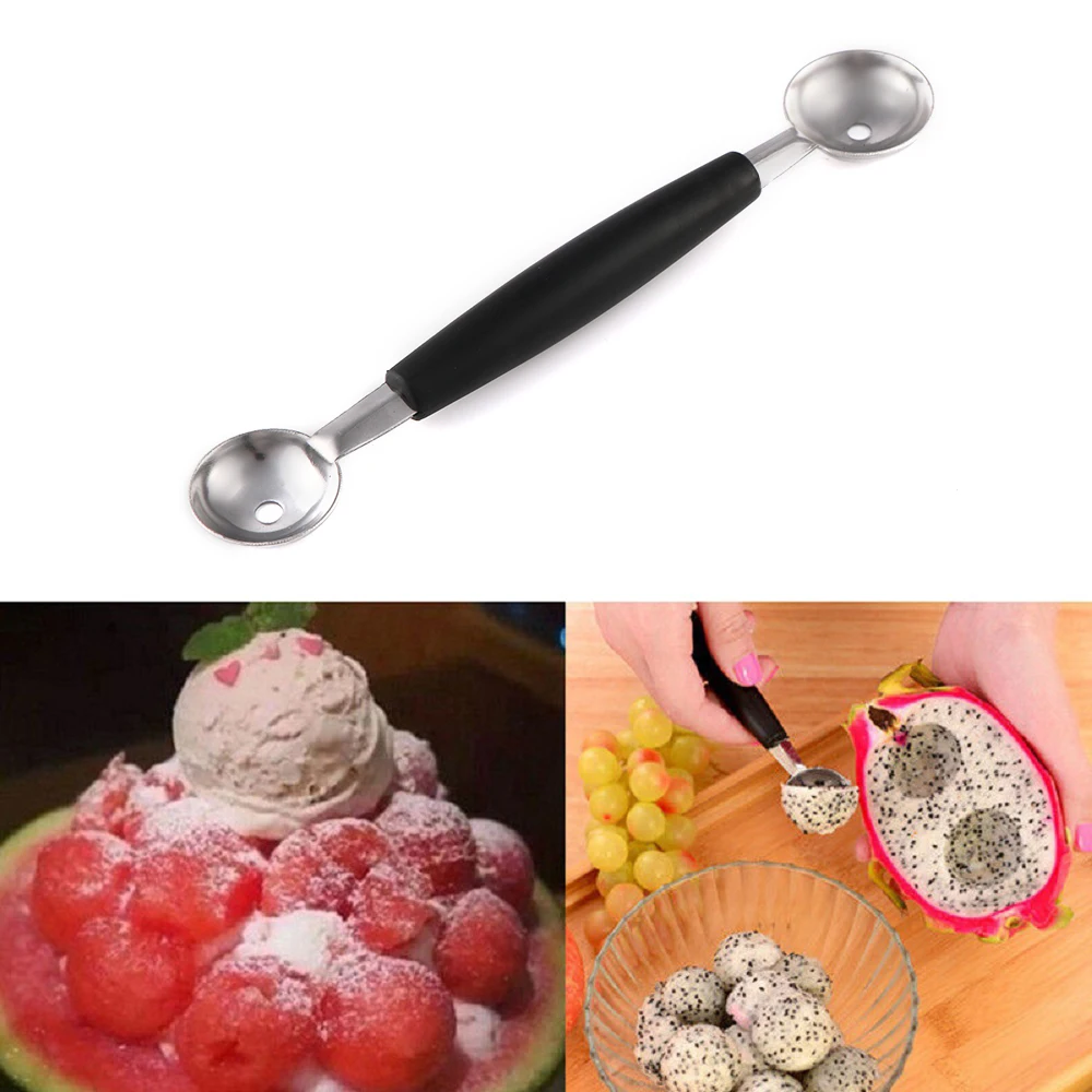 Новейший резак для арбуза, слайсер для резки арбуза, энергосберегающий резак, инструменты из нержавеющей стали - Цвет: Fruit Spoon