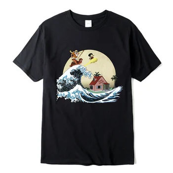 

100% cotton T-shirt high quality fashion casual Dragon Ball Z Goku print t shirt men Harajuku brand clothing tshirt
