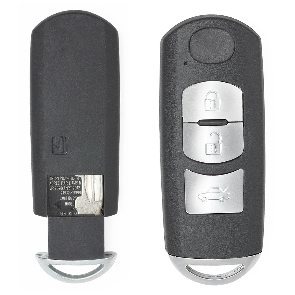 Keyecu New 3 Button Remote Key Fob Shell Case Replacement For Mazda 3 6  2014 2015 2016 2017 2018 Fcc Id: Ske13d-01 - Car Key - AliExpress
