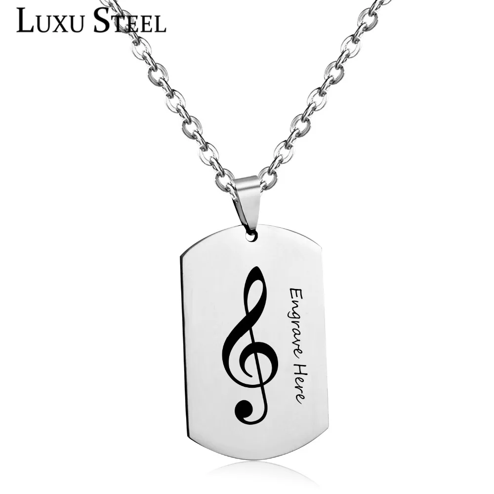 LUXUSTEEL Name Necklace Silver Color Stainless Steel Personalized Custom Letter Not Geometry Pendant Unisex Party Gift | Украшения и