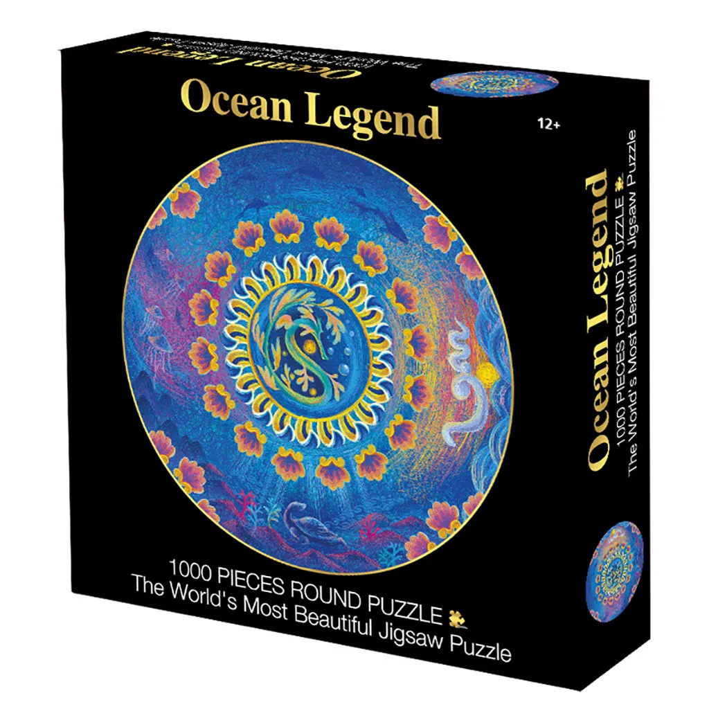 

Hot Sale Selling Round Puzzle Ocean Legend 1000 Capsules Jigsaw Puzzle Toy Brain Game Baby Educational Toys for Kids Gift